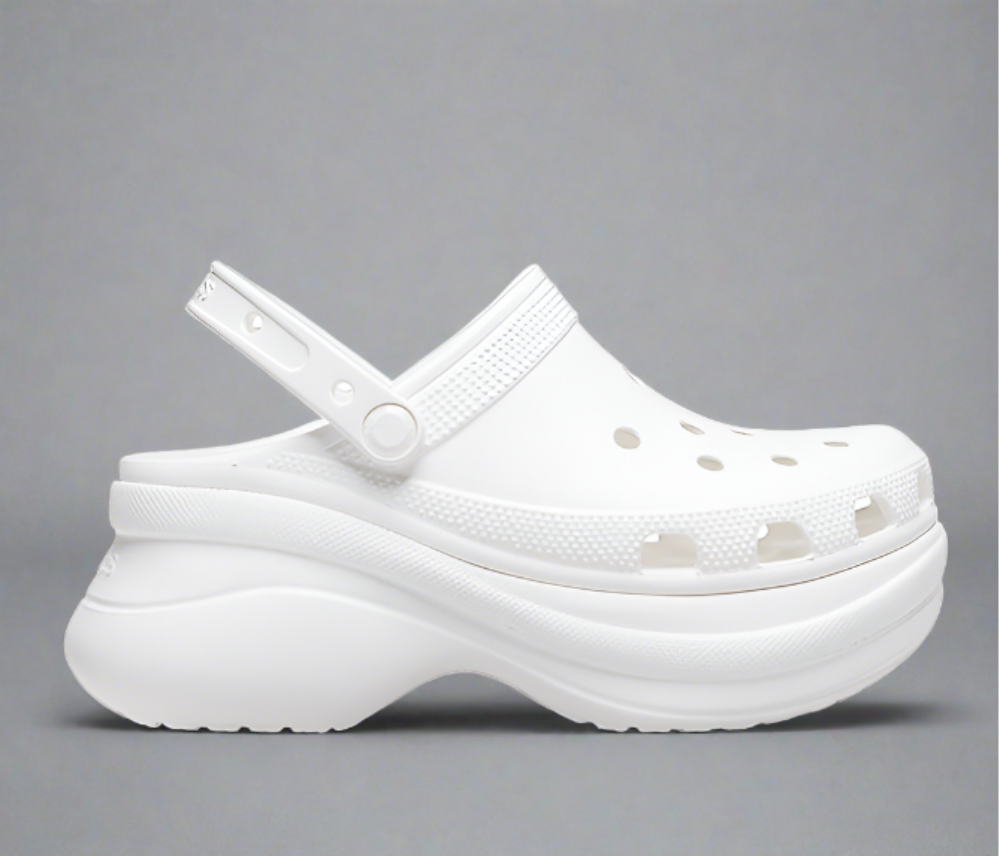 Women's Classic MEGA CRUSH Clogs Platform Shoes White Luxeara