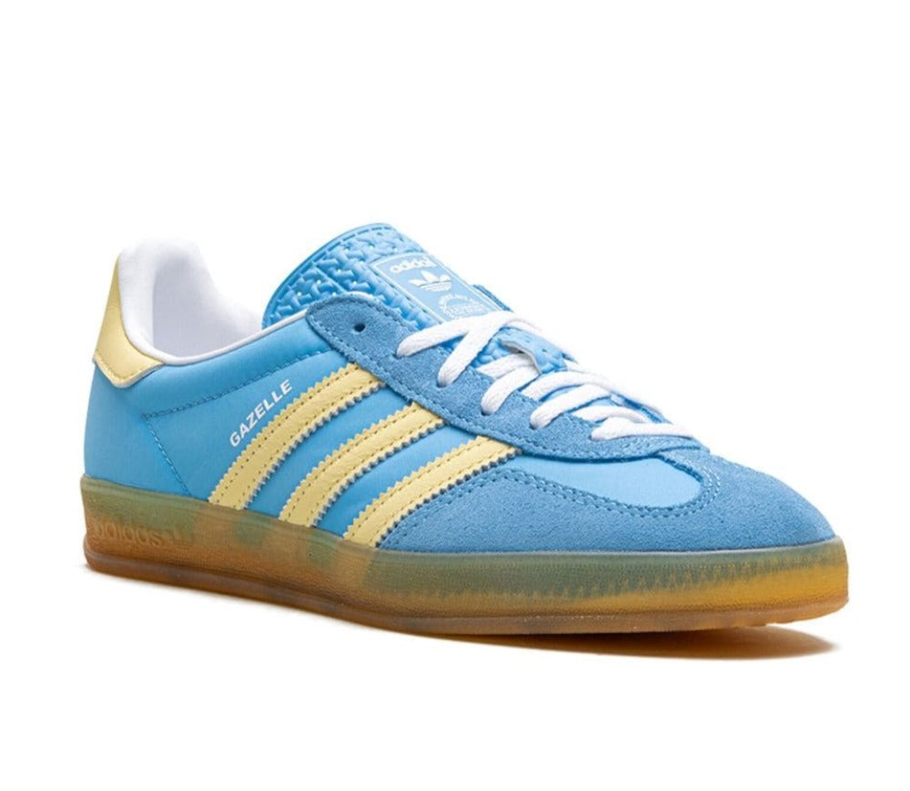 adidas Originals Gazelle Indoor Women's Sky Blue Yellow Luxeara