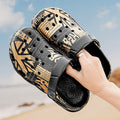Luxeara Comfortable Lightweight Graphic Clogs - Breathable Dual-Purpose Beach Sandals Luxeara