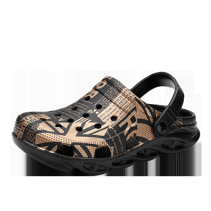 Luxeara Comfortable Lightweight Graphic Clogs - Breathable Dual-Purpose Beach Sandals Luxeara