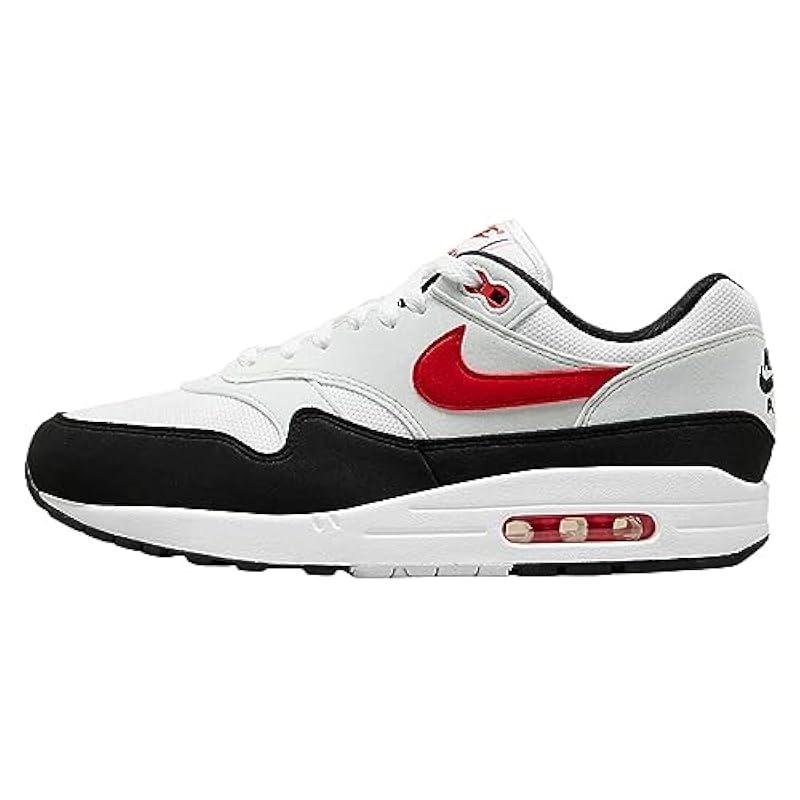 Nike Air Max 1 Shoes White University Red-white Nike