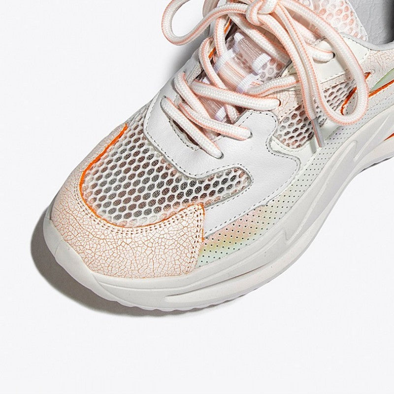 Casual Platform Sneakers Leather Women's Shoes Luxeara