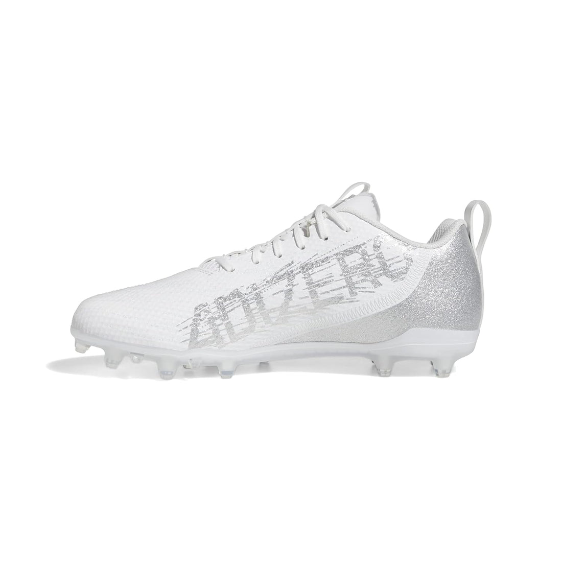 Adidas Men's Adizero Spark Football Shoe White Silver Metallic White Luxeara