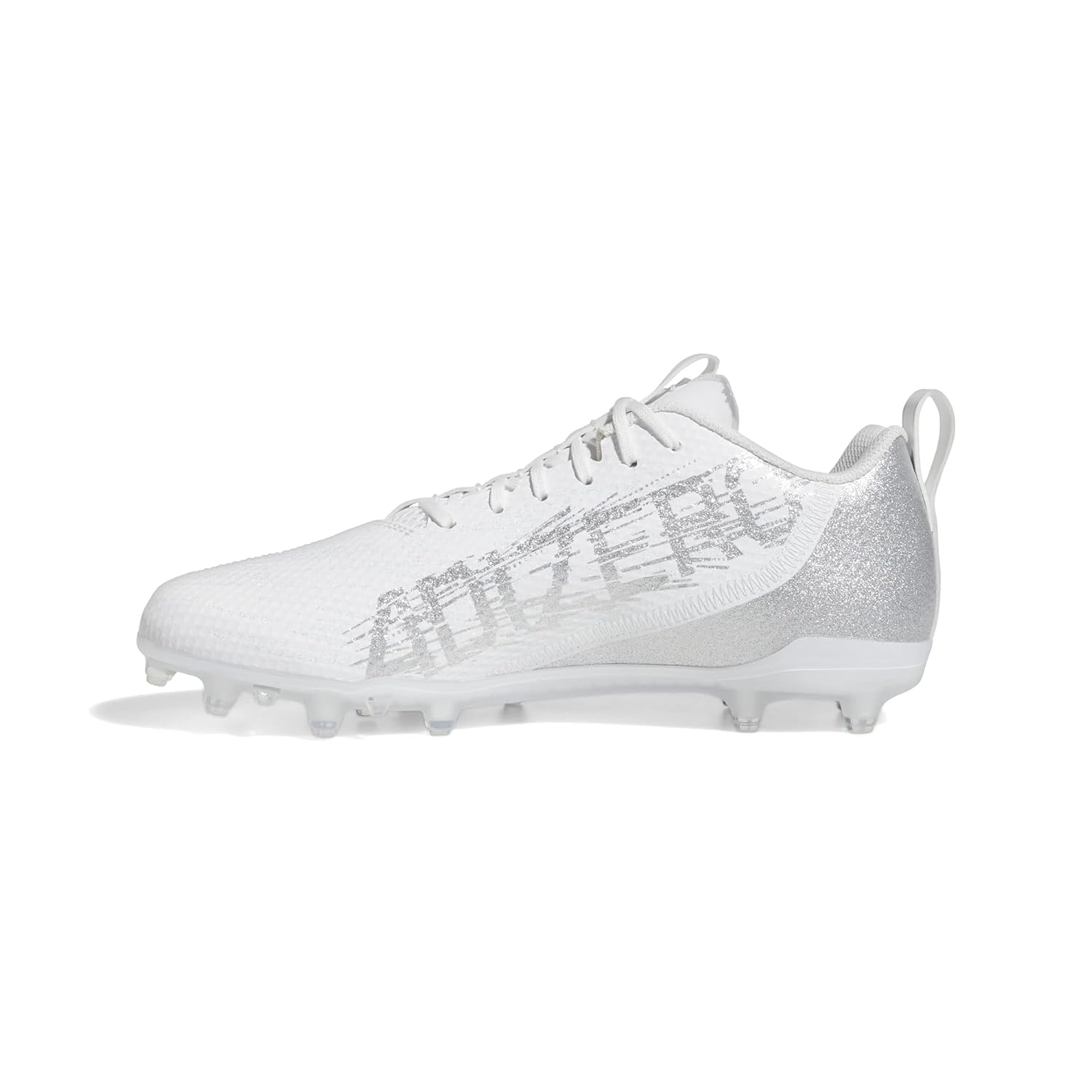 Adidas Men's Adizero Spark Football Shoe White Silver Metallic White Luxeara