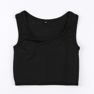 Luxeo Fashion Women’s Chest Cover Short Front Bandage Pullover – Long Sleeve Crop Top