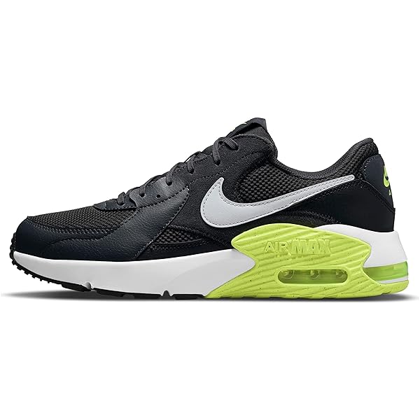 Nike Air Max Excee Men's Sports Low Top Shoes Black Volt-white Nike