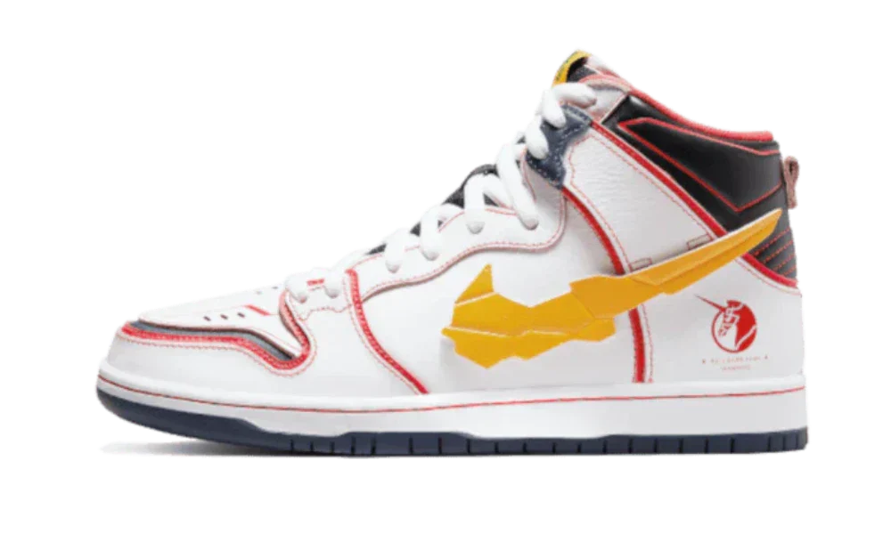 Nike SB Dunk High Shoes White Amarillo Gundam RX-0 Unicorn Nike