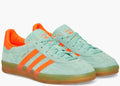 adidas Originals Gazelle Indoor Pulse Mint Green Screaming Orange Luxeara