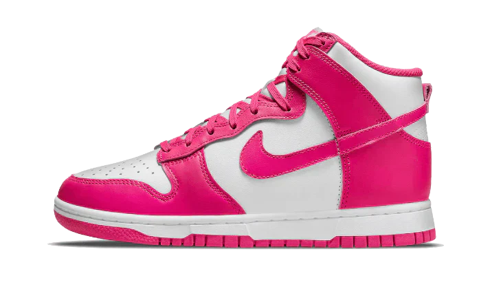 Nike Dunk High Shoes Pink Prime White Nike