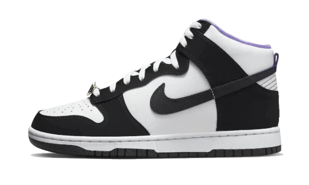 Nike Dunk High Shoes Black White Action Grape EMB World Champ Nike