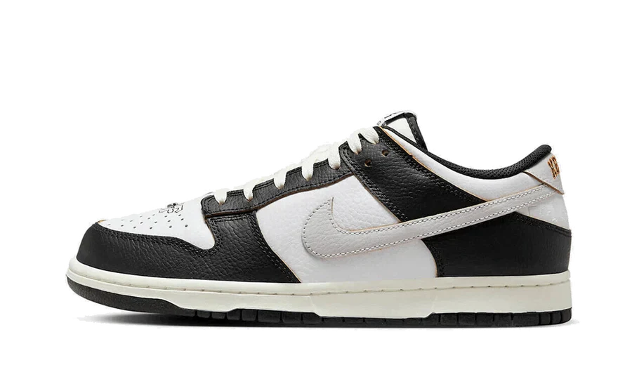 Nike SB Dunk Low Shoes Black White-Orange Luxeara