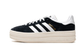 adidas Originals Gazelle Bold Shoes Core Black White Luxeara