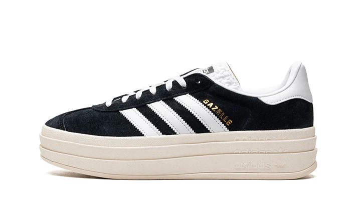 adidas Originals Gazelle Bold Shoes Core Black White Luxeara