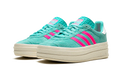 adidas Originals Gazelle Bold Shoes Flash Aqua Lucid Pink Cloud White Luxeara
