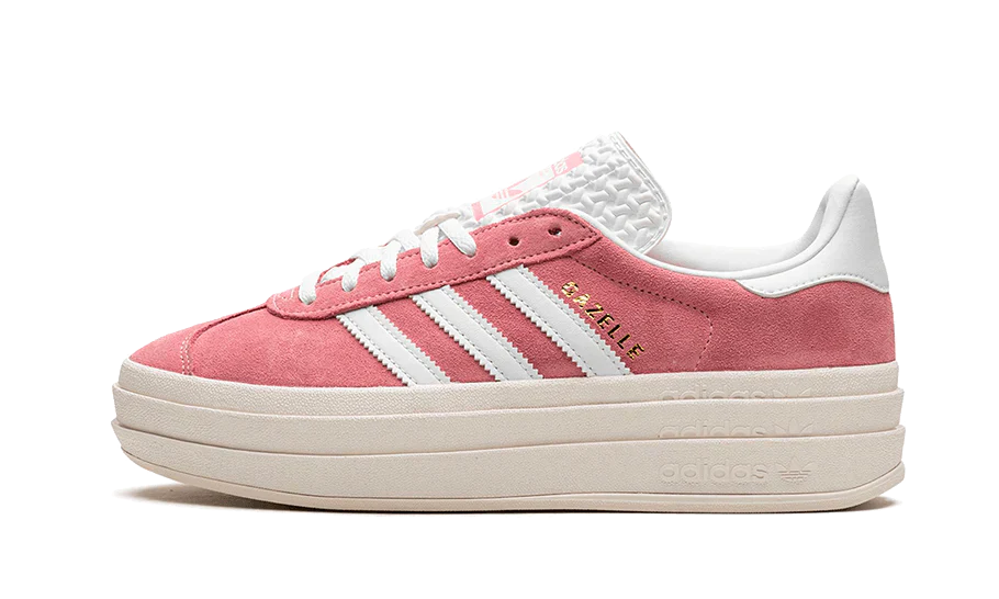 adidas Originals Gazelle Bold Shoes Super Pop Pink Cloud White White Luxeara