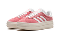 adidas Originals Gazelle Bold Shoes Red Cloud White Gold Metallic Luxeara