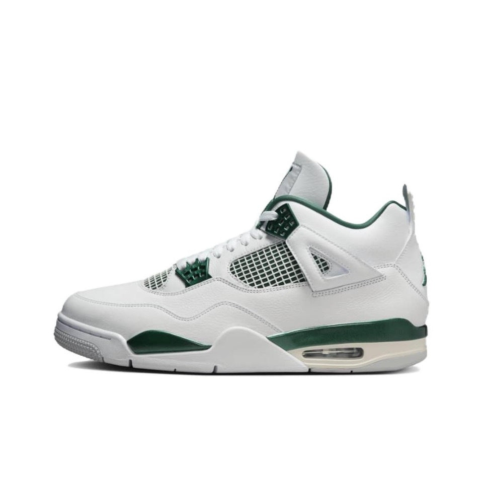 Nike Air Jordan 4 Retro Oxidized Shoes White Neutral Grey Oxidized Green Luxeara