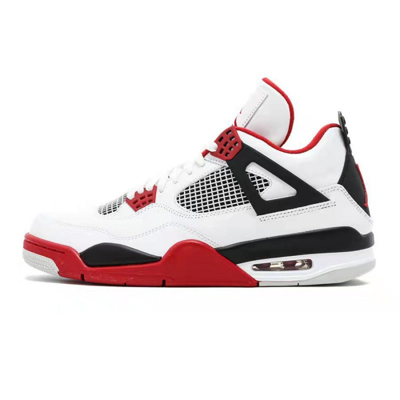 Nike Air Jordan 4 Retro Oxidized Shoes White Black Red Luxeara