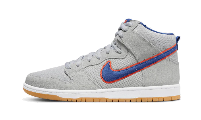 Nike SB Dunk High Shoes Cloud Grey Rush Blue-Team New York Mets Nike