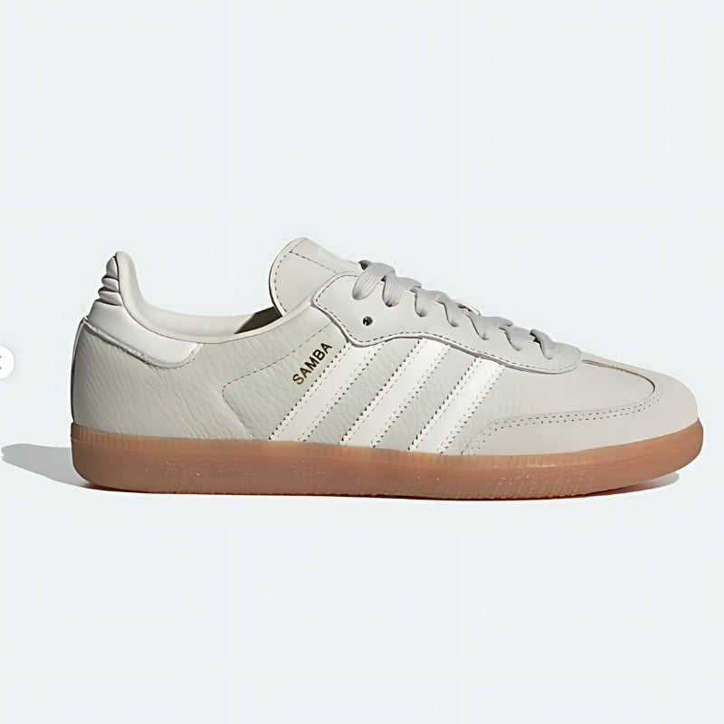 Adidas Samba OG Shoes Aluminum Chalk White Wonder Beige Luxeara