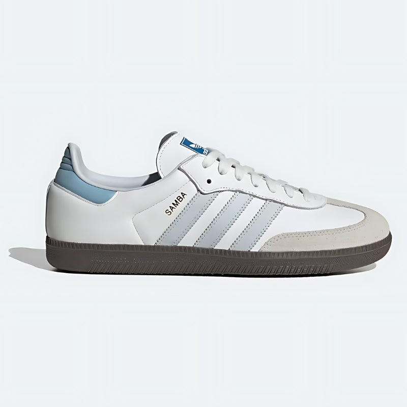 Adidas Samba OG Shoes Cloud White Halo Blue Luxeara