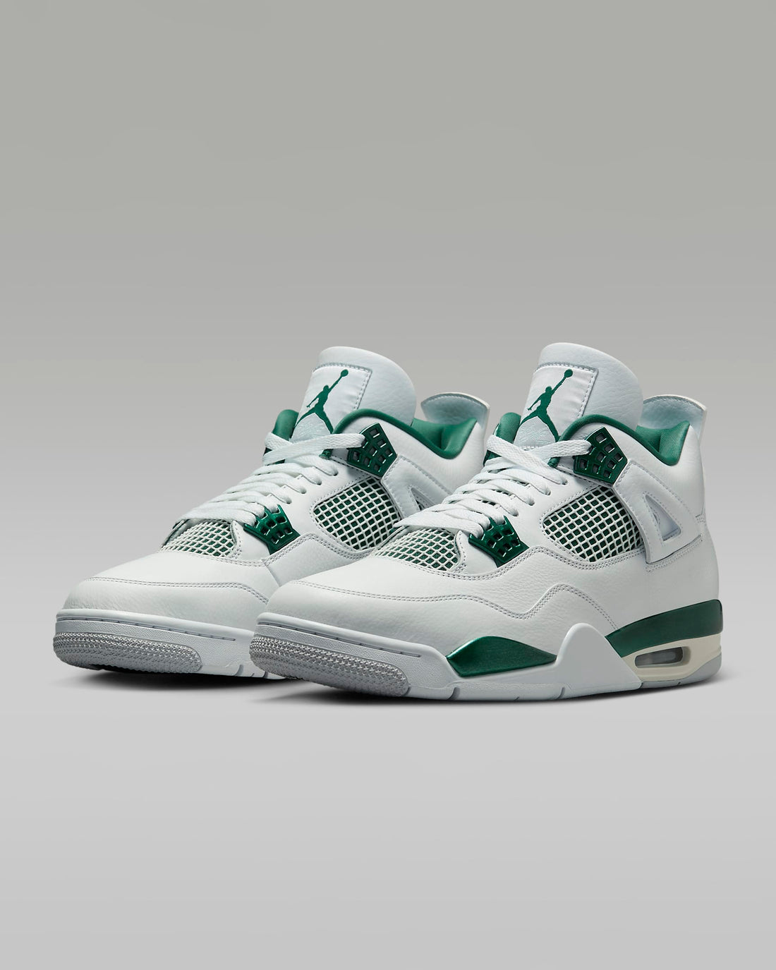 Nike Air Jordan 4 Retro Oxidized Shoes White Neutral Grey Oxidized Green Luxeara