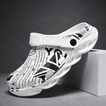 Luxeara Comfortable Lightweight Graphic Clogs - Breathable Dual-Purpose Beach Sandals Luxeara