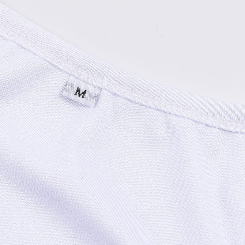 Luxeo Fashion Women’s Chest Cover Short Front Bandage Pullover – Long Sleeve Crop Top
