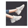 Casual Thick-soled White Sneakers Women Ins Trendy Shoes Luxeara