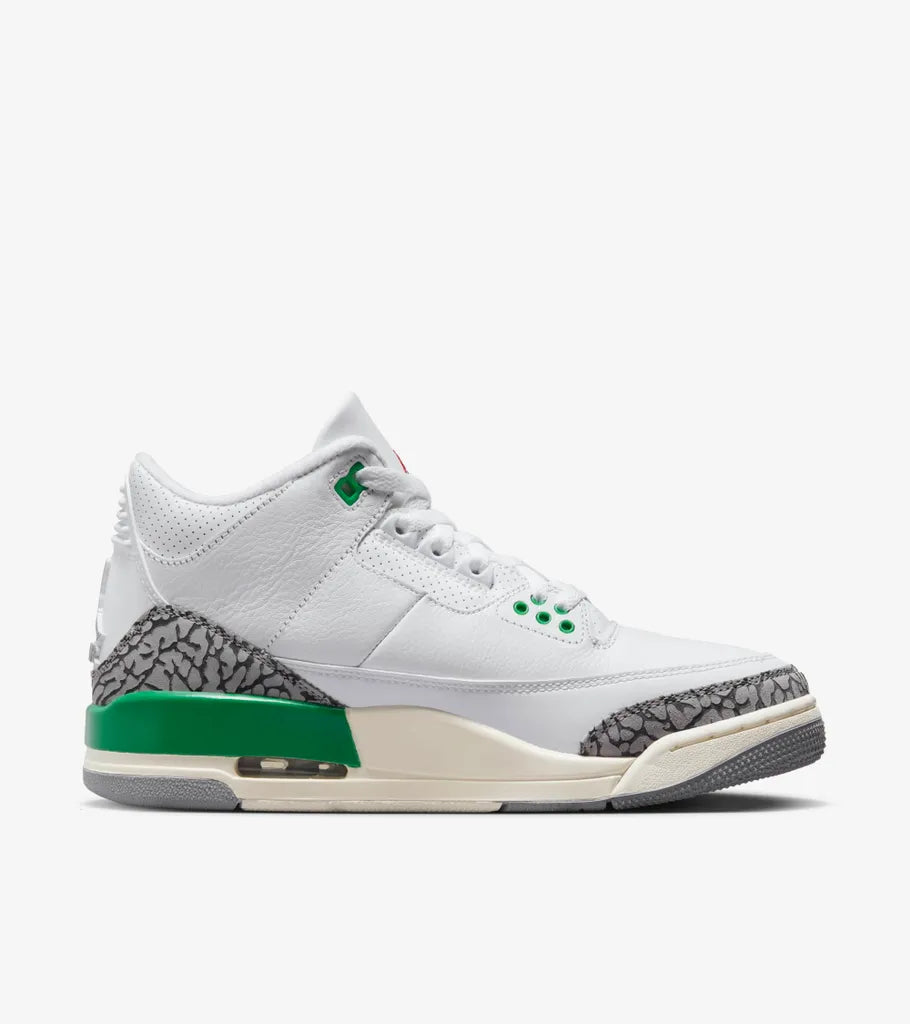 Nike Air Jordan 3 Retro Shoes Green Gray White Nike