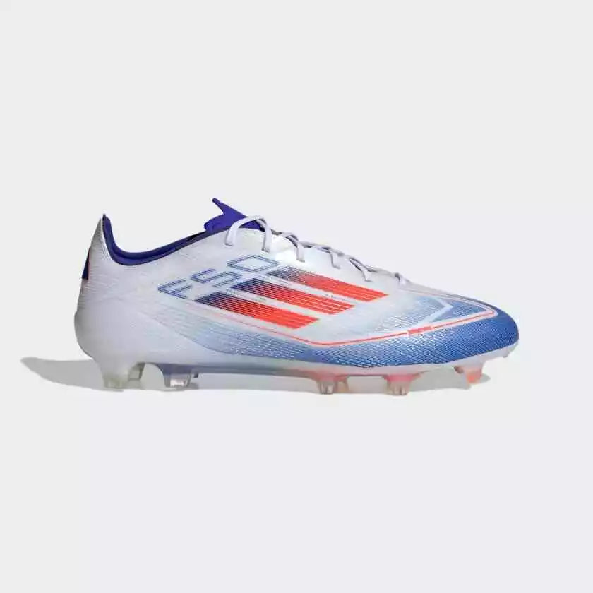 adidas F50 Elite Laceless Soft Ground Soccer Cleats Cloud White Solar Red Lucid Blue Luxeara