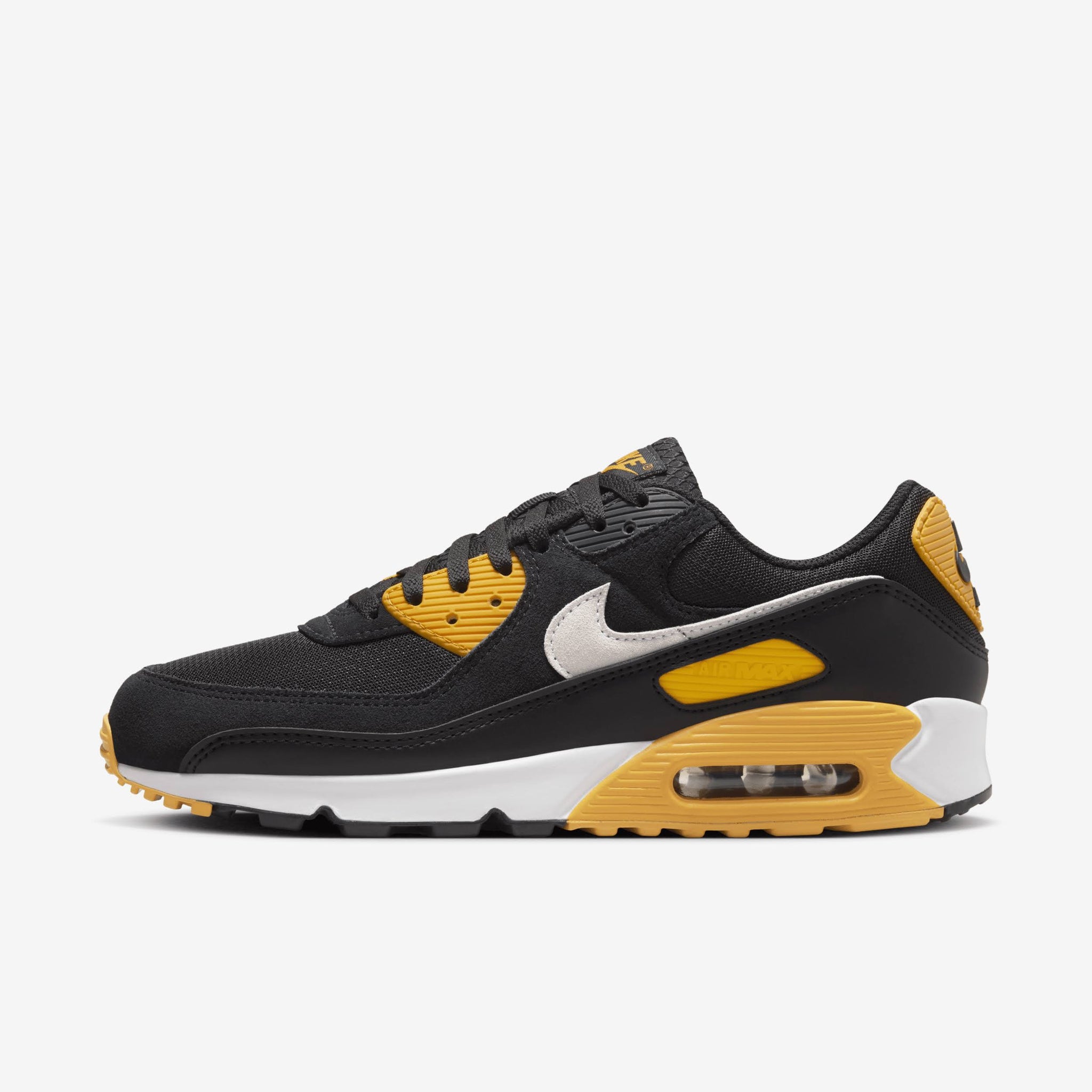 Nike Air Max 90 Shoes Black University Gold White Nike